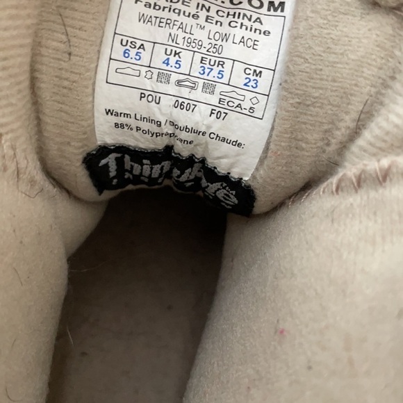 SOREL Waterfall Low Lace Waterproof Thinsulate Boot Size 6.5 - Picture 13 of 13